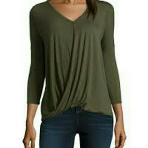 a.n.a 3/4 Sleeve Twist